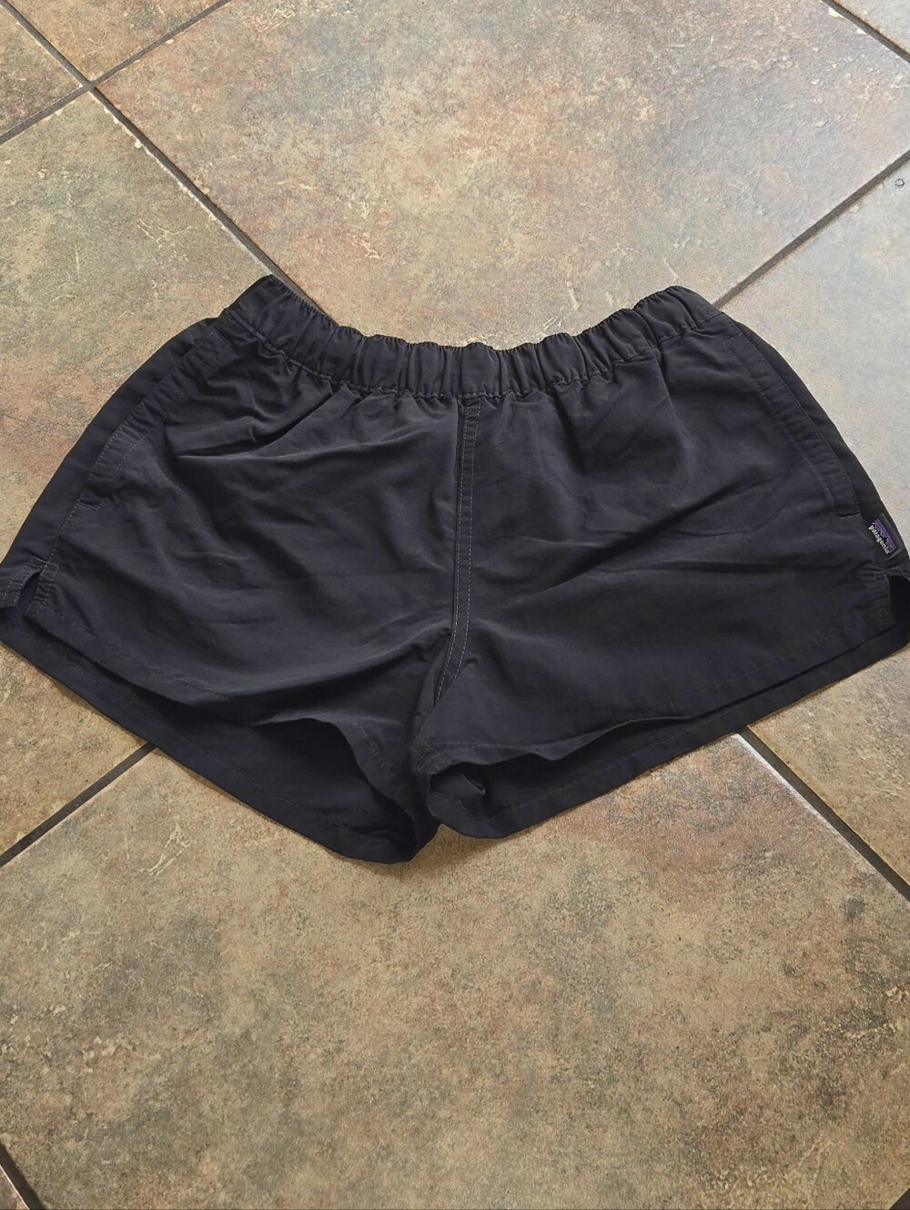 Patagonia Women's Baggies Shorts XS Black Drawstring Pockets